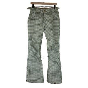 Roxy 5000 Limited Edition Green Plaid Ski Snowboard Snow Pants